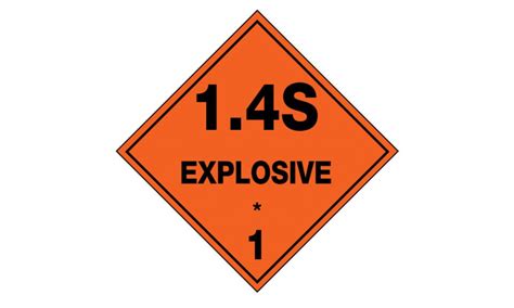 Hazchem Labels Explosive 1 4s Hazchem Signs USS