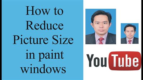 Reducing the file size of your picture is easy. how to reduce picture size in paint windows - YouTube