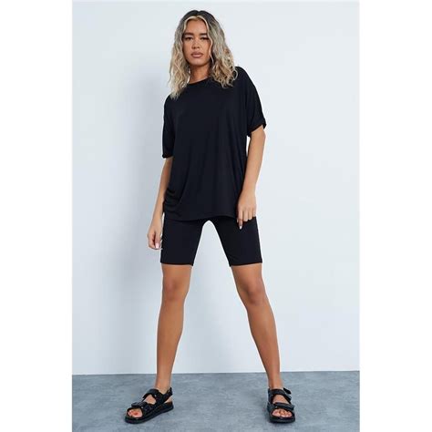 I Saw It First Oversized T Shirt And Cycling Shorts Co Ord Set