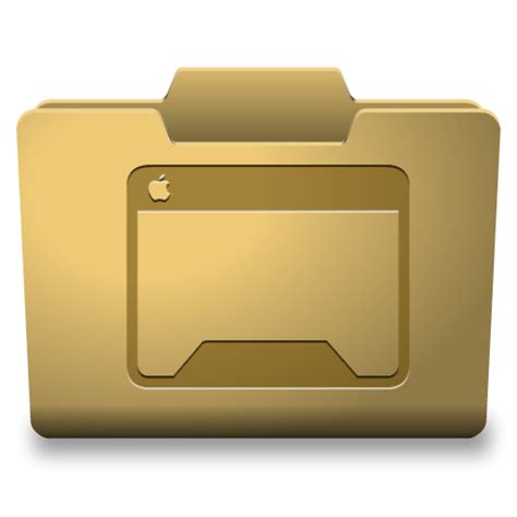 Yellow Desktop Icon Classy Folder Icons