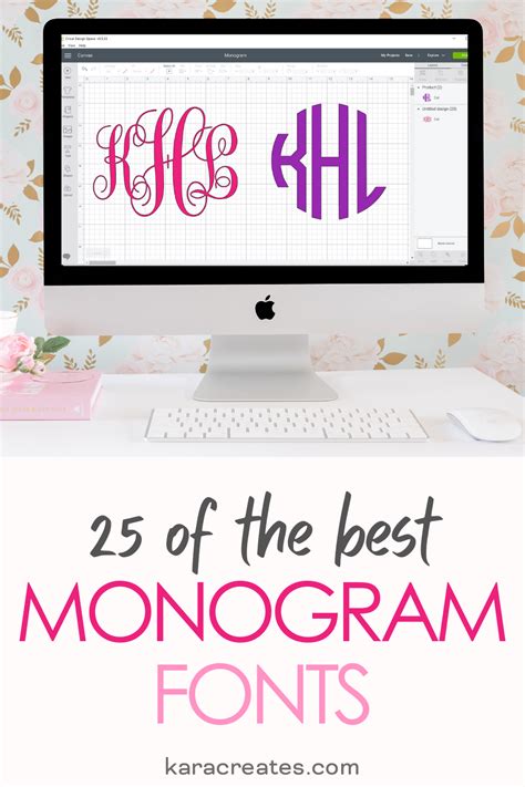 25 Of The Best Monogram Fonts Kara Creates