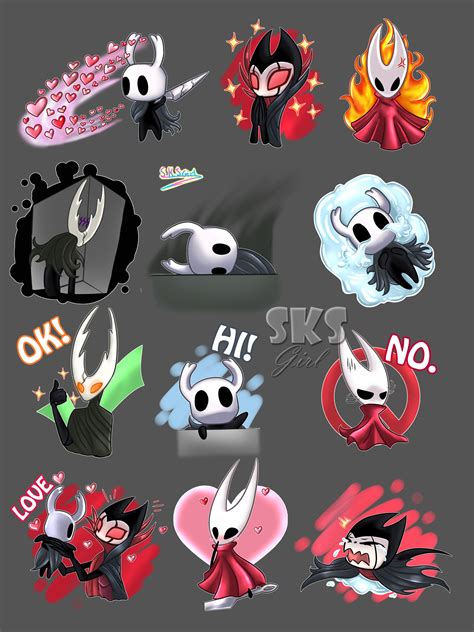 Nicole Castro Nickycherry Hollow Knight Stickers