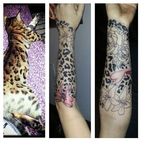 Leopard Print Tattoo Bow Skull Roses Flowers Dimonds Marilyn Lipstick Half Arm Sleeve For
