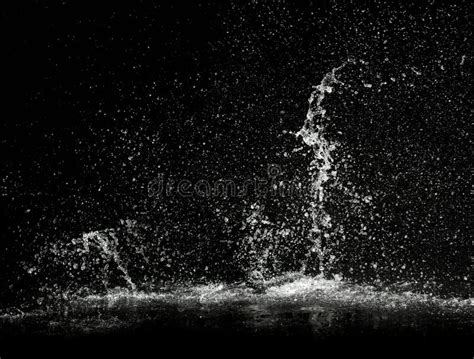 Water Splash On Black Background 2 Stock Image Image Of