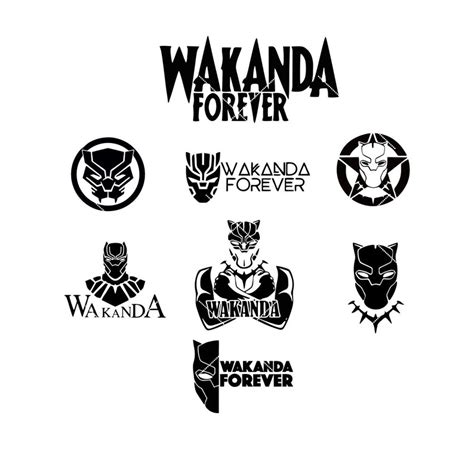Wakanda Forever Svg Black Panther Svg Wakanda Font Svg Png Etsy