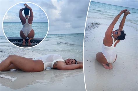 demi lovato poses in sheer white swimsuit on birthday trip