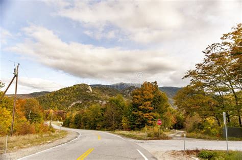 New Hampshire Road In Fall Stock Image Image Of England 69342243