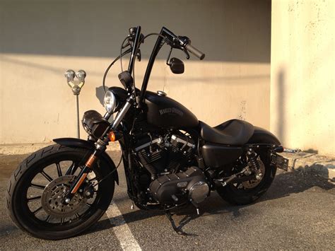 00:55 chiseled ape hanger handlebars with vance & hines exhaust. My 2012 Harley Davidson Iron with Roland Sands 16 inch ...