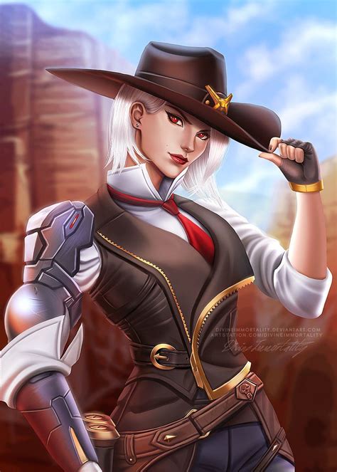 Ashe Overwatch By Divineimmortality On