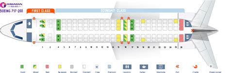 Seat Map Boeing 717 200 Hawaiian Airlines Best Seats In The Plane