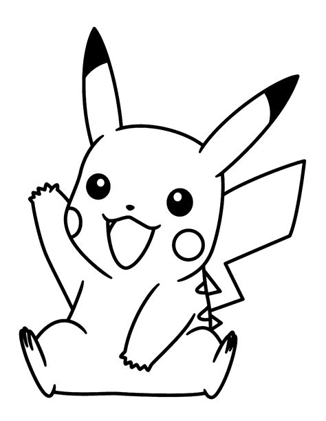 Pokemon Pikachu Coloring Pages To Print Pikachu Pinterest