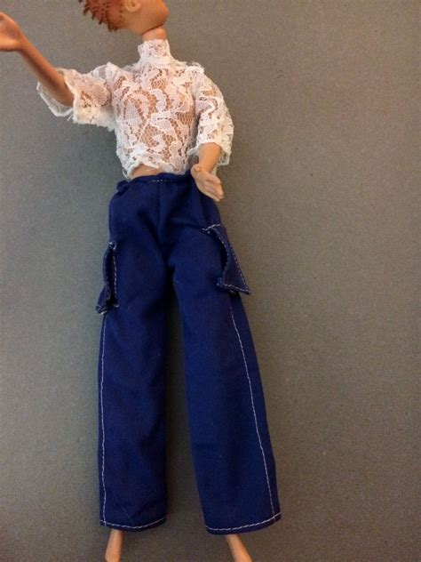 barbie pants barbie trousers barbie blue jeans barbie doll etsy uk