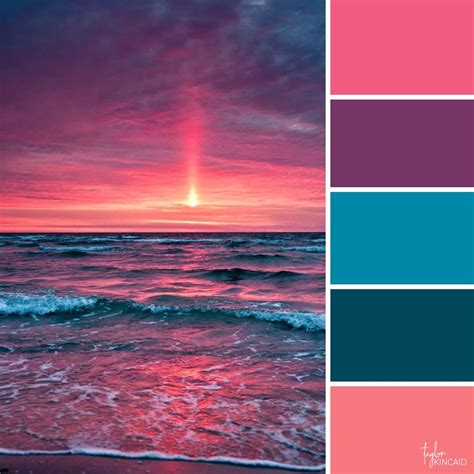 Ocean Sunset Colors Sunset Color Palette Color Palette Sunset Colors
