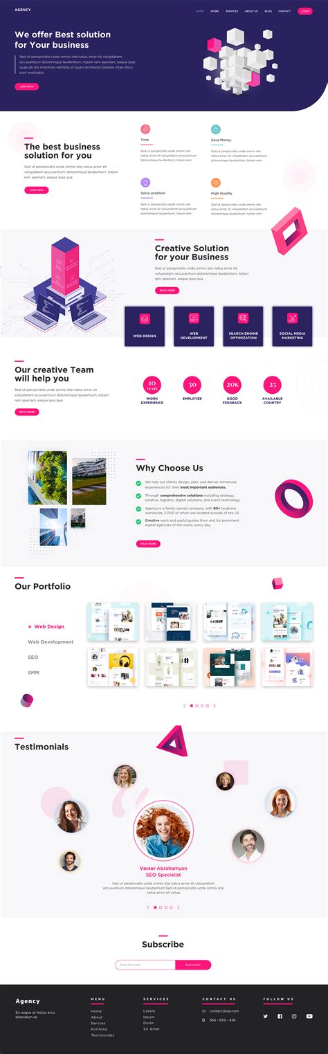 Digital Marketing Agency Ui Ux On Behance