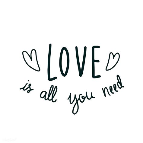 Download Free Vector Of Love Is All You Need Vector By Aum About
