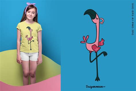 Dancing Flamingo Illustration