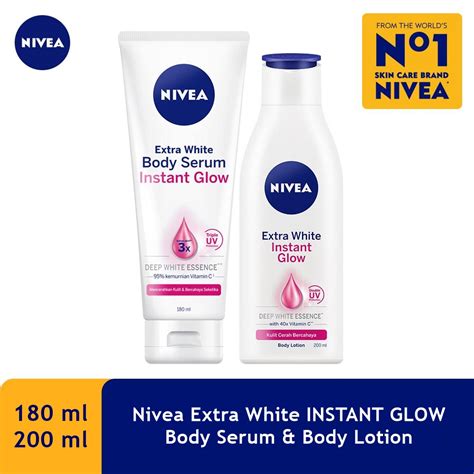 Jual Nivea Extra White Instant Glow Body Serum Spf25 180ml Body