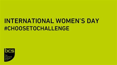 Bcs International Womens Day 2021 Choosetochallenge Youtube