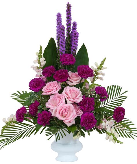 Pink And Purple Flowers Combine To Make A Beautiful Tribute Skus Tmf