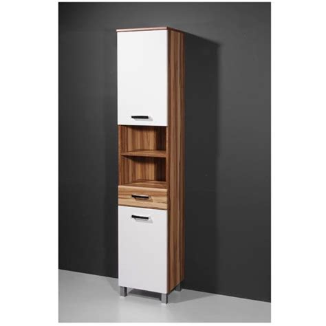 Furniture is not practically styles and styles. Elegance Baltimore Walnut/White Tall Bathroom Cabinet ...