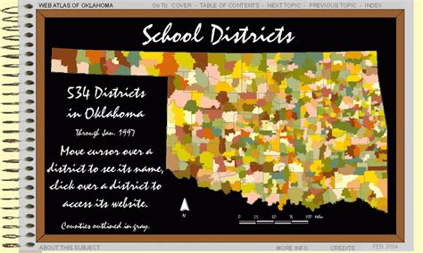 Map Of School Districts In Oklahoma