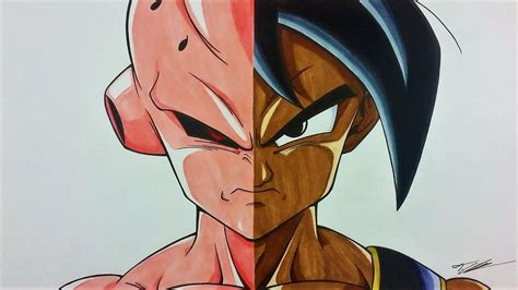 See more of drawing kid on facebook. How to Draw a SPLIT DRAWING | Kid Buu & Uub | Tutorial by ...