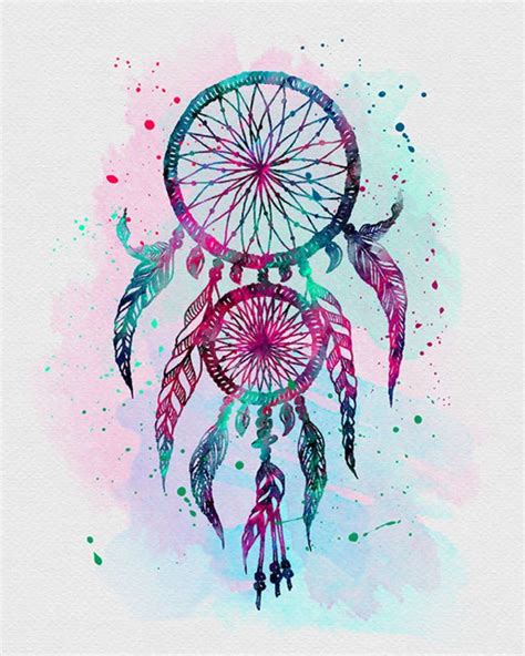 Dreamcatcher Dreamcatcher Wallpaper Watercolor Art Prints Dream Catcher