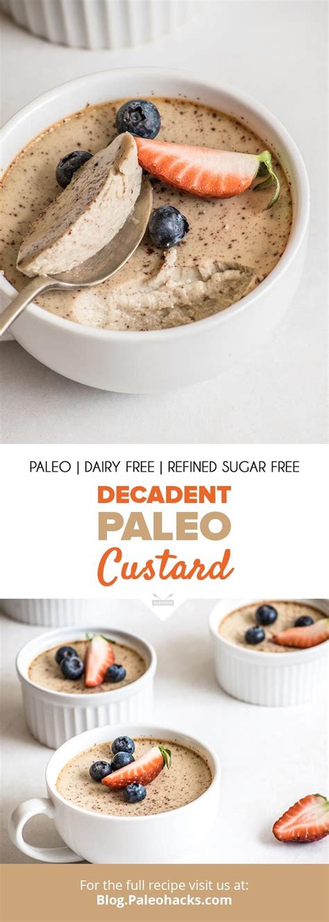 Craving Something Light And Sweet This Paleo Custard Is The Perfect