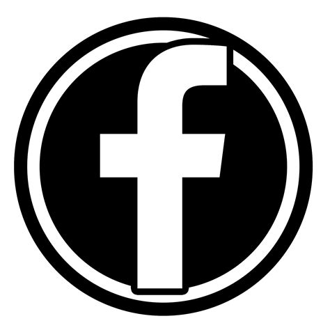 Black Icon Facebook For Bookmarks Png Transparent Background Free
