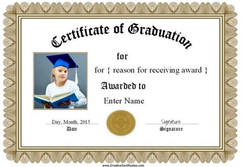 Certificate Graduation Certificates Templates Free