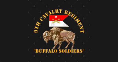 9th Cavalry Regiment Buffalor Soldiers W 9th Cav Guidon 9th Cavalry