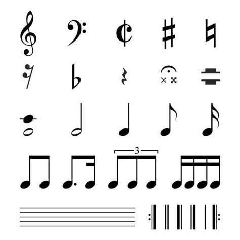Musical Symbol Illustrations Royalty Free Vector Graphics