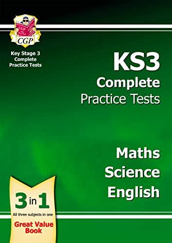 Ks3 Complete Practice Tests Maths Science And English By Cgp Books