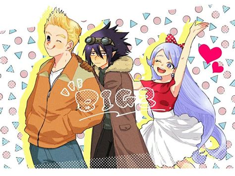 Mirio Togata And Tamaki Amajiki And Nejire Hadou My Hero Anime Hero