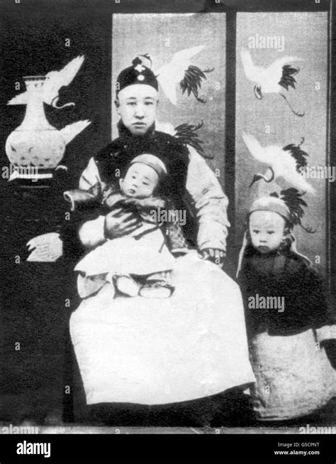 The Three Year Old Aisin Gioro Puyi The Xuantong Emperor Of China Who Abdicated In 1912 And