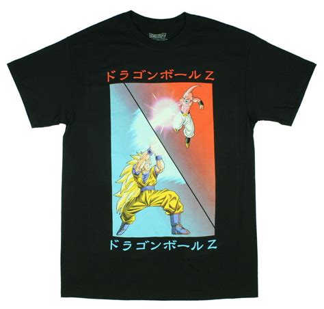 Dragon Ball Z Goku Vs Majin Buu Mans T Shirt Tee Mens Tshirts Goku