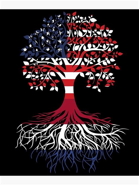 Dutch Roots American Grown Tree Dutch Flag Art Ts Poster By Luciemadenai4 Redbubble