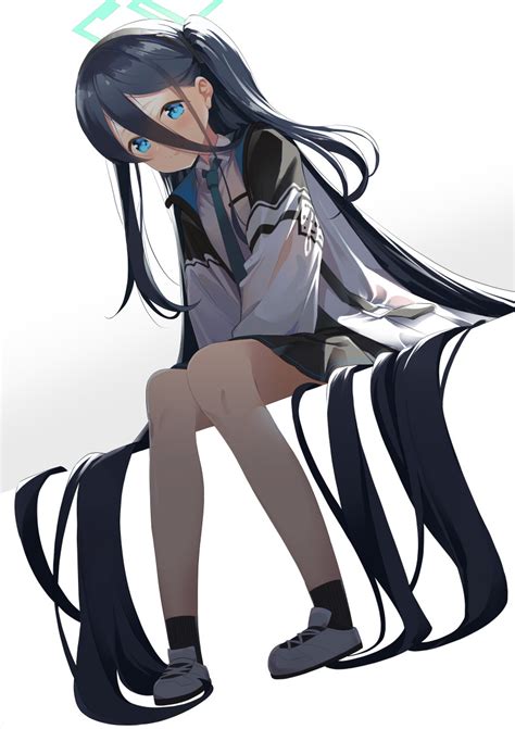 Shiratama Mochi Aris Blue Archive Blue Archive Absurdres Highres 1girl Sitting Solo
