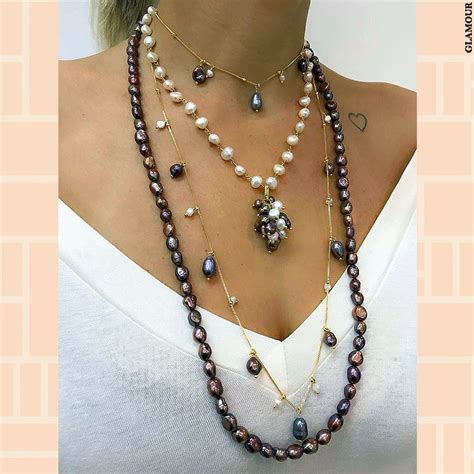 Conjunto De Colares Com Pérolas De água Doce Conjunto De Colar