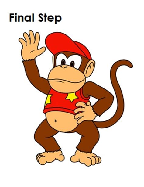 How To Draw Diddy Kong