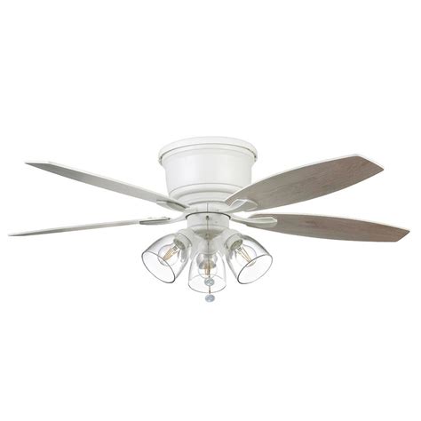 52 ceiling fan (16 pages). Stoneridge 52 in. Matte White Hugger LED Ceiling Fan with ...