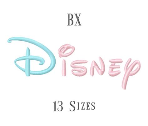 13 Size Bx Fonts Disney Embroidery Fonts Embroidery Designs Etsy