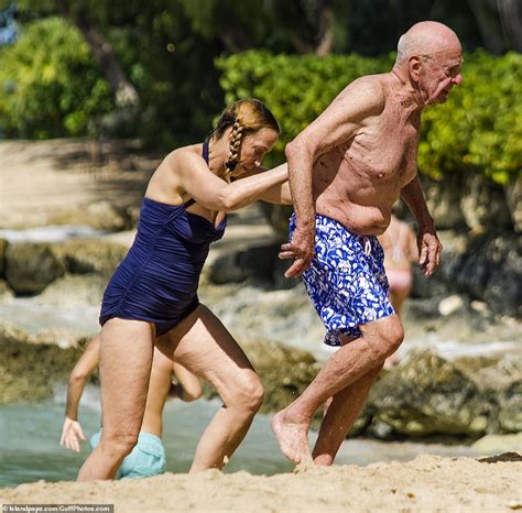 Now, she's tying the knot with the third man: Jerry Hall, 62, hits the Barbados beach in chic halterneck ...