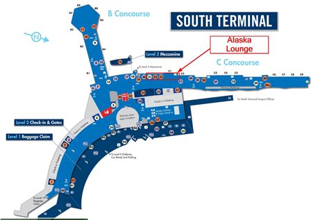 Seatac Airport Map Alaska Airlines Terminal