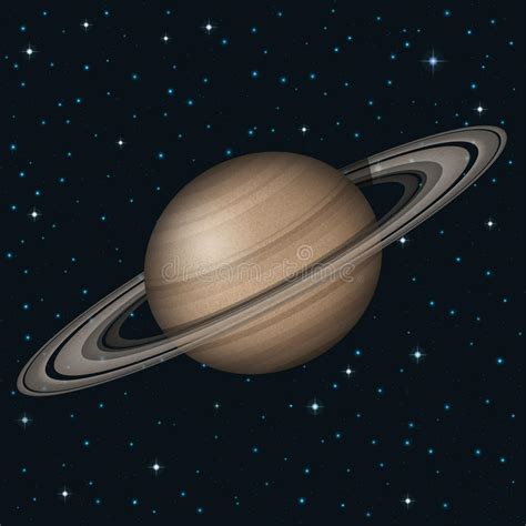 Planet Saturn In Space Stock Vector Illustration Of Ground 35293277