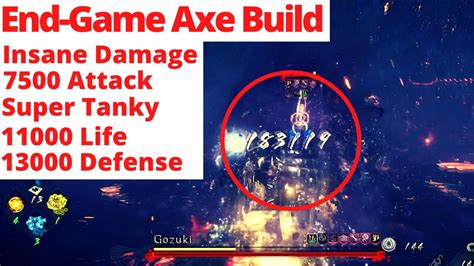 Nioh 2 Most Overpowered Axe Build 30 Op With One Button Youtube