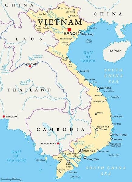 Map Vietnam Political Pendulumedu 