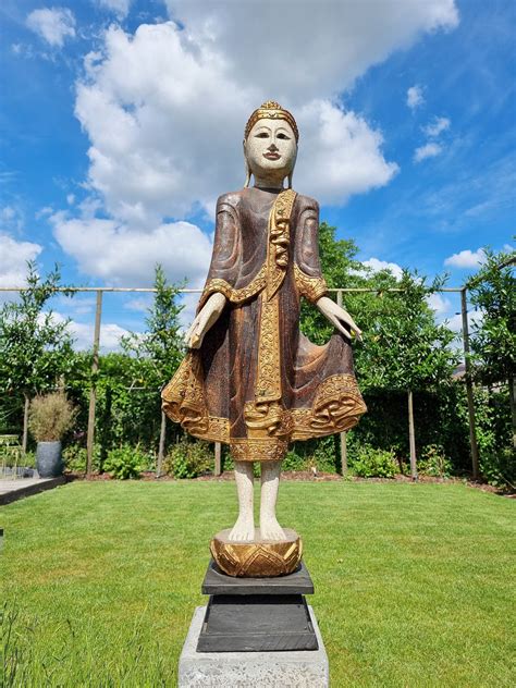 Standing Wooden Buddha Wooden Vintage Buddha Flagship Et2101 The