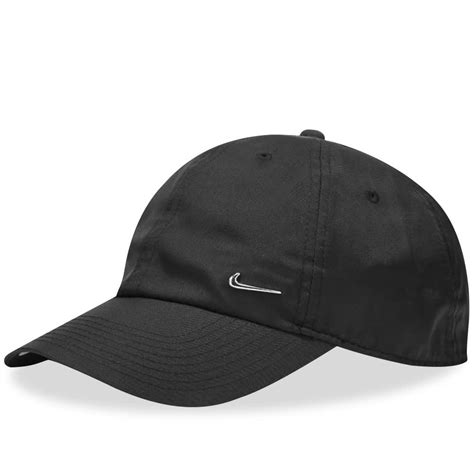 Nike Metal Swoosh Cap Black End