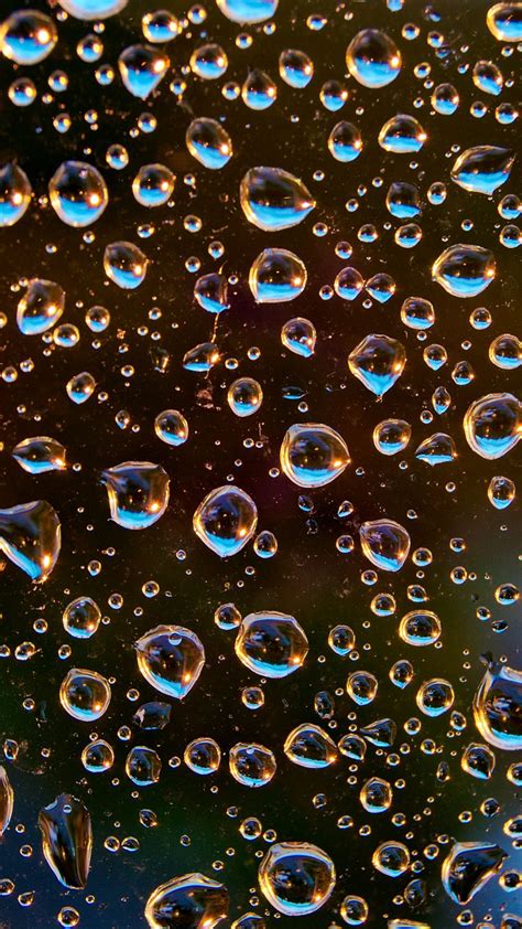 Water Drops Glass Blur Background 4k Hd Abstract Wallpapers Hd